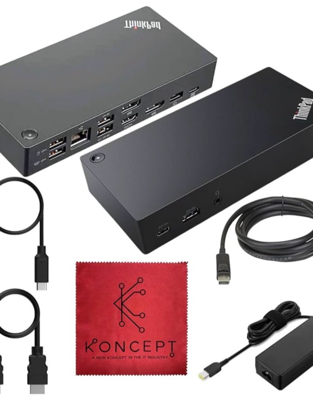 40AS0090US Lenovo Thinkpad Docking Station USB-C Gen 2 Thunderbolt 3 Dock Renew